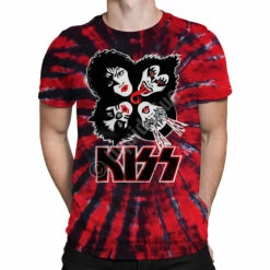 KISS Burst Tie-Dye T-Shirt -MLB Shop 11929f body 82366.1628104181