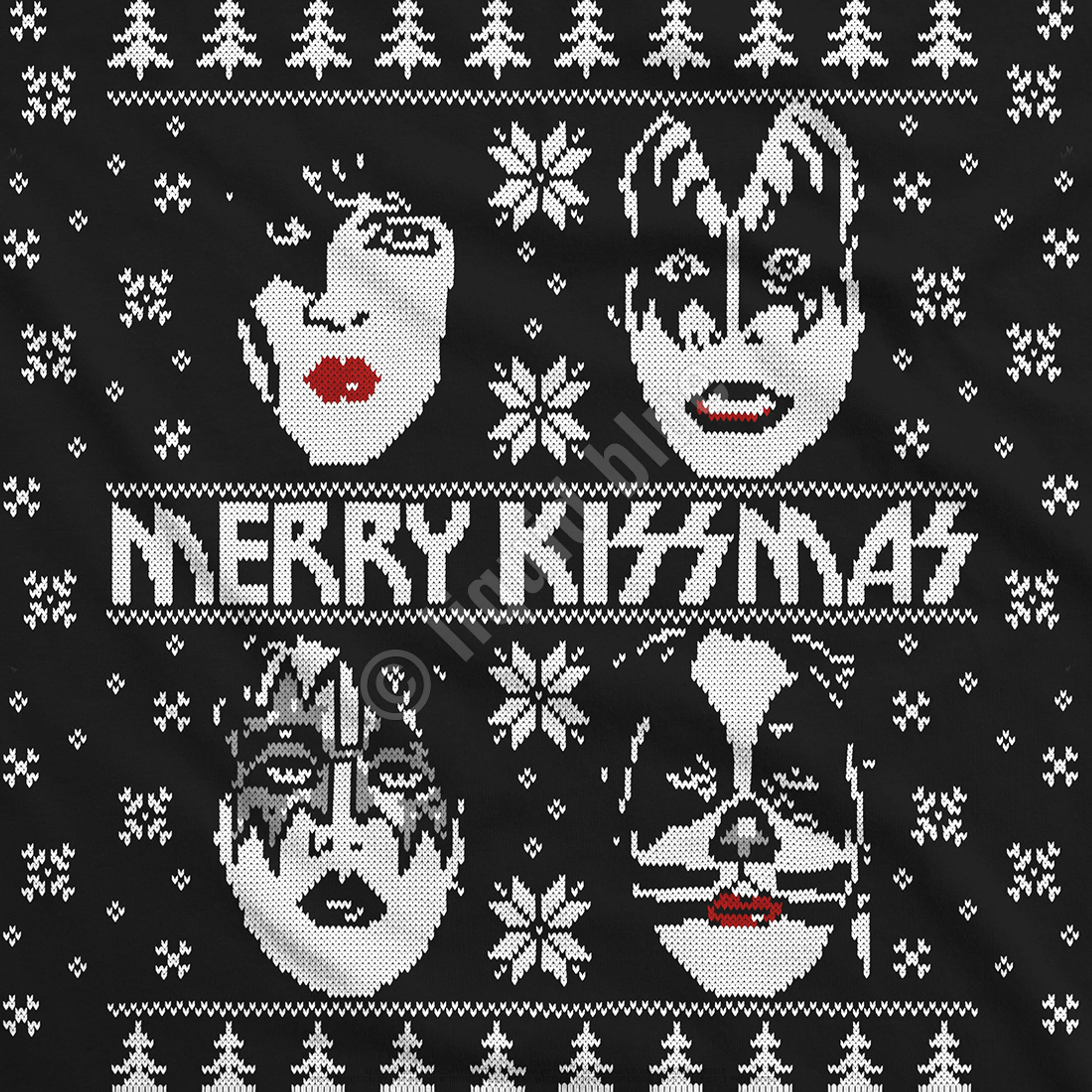 Merry KISSmas Black T-Shirt 6 Merry KISSmas Black T-Shirt - Image 4