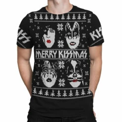Merry KISSmas Black T-Shirt 8 Merry KISSmas Black T-Shirt -MLB Shop 11934f body 06557.1638221488
