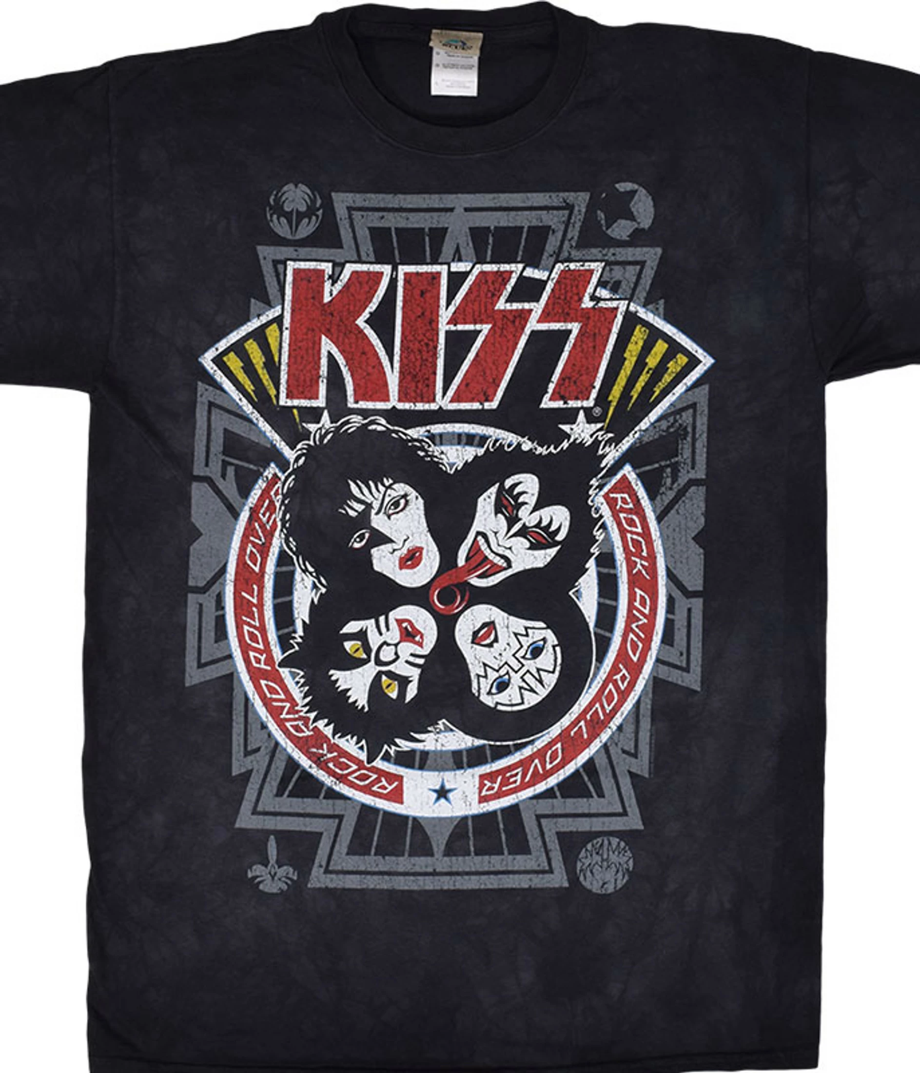 KISS Rock And Roll Over Tie-Dye T-Shirt 3 KISS Rock And Roll Over Tie-Dye T-Shirt