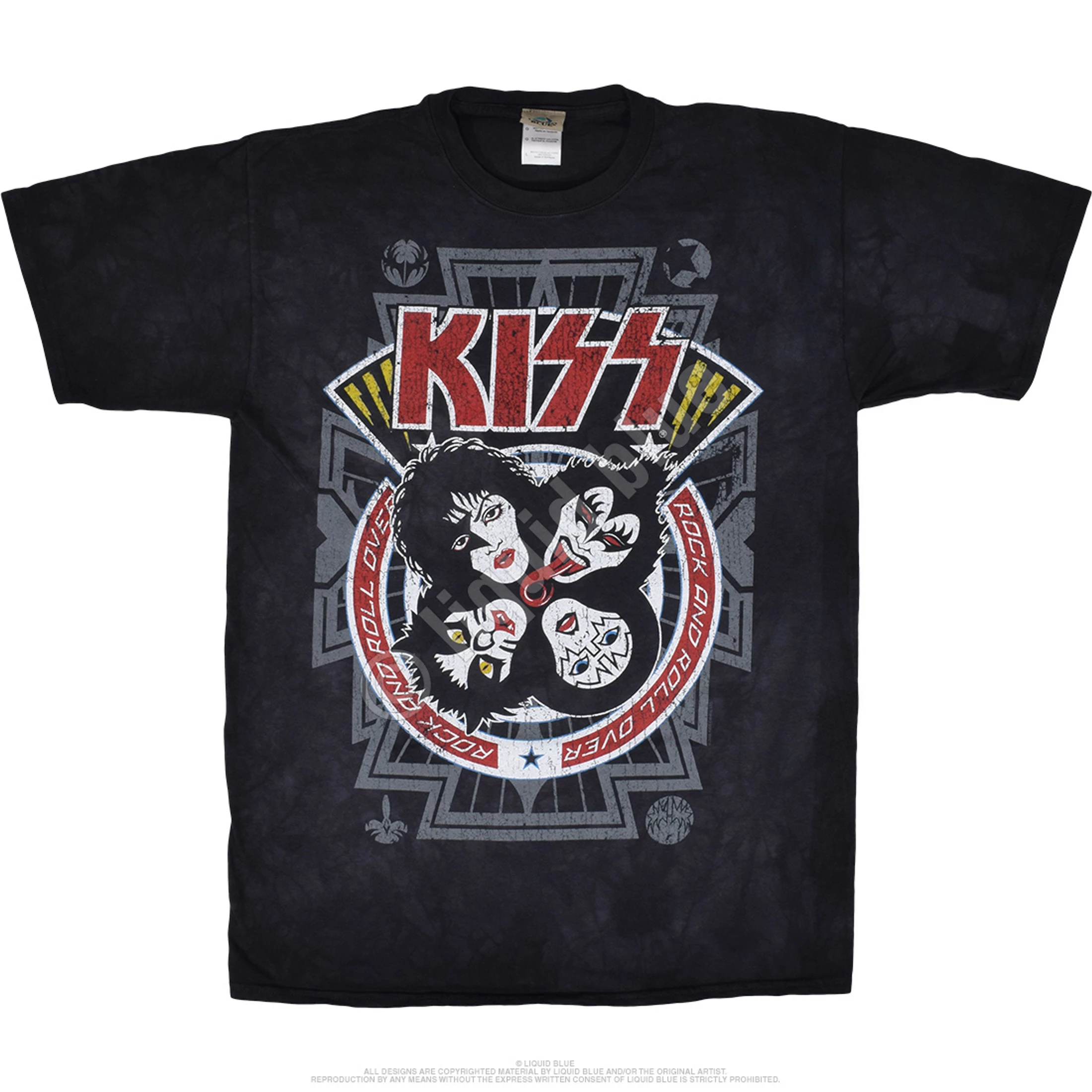 KISS Rock And Roll Over Tie-Dye T-Shirt 4 KISS Rock And Roll Over Tie-Dye T-Shirt - Image 2