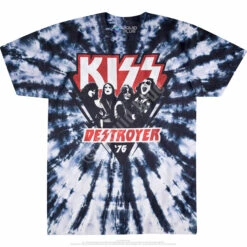 KISS Destroyer '76 Tie-Dye T-Shirt -MLB Shop 11981f 59346.1490385285