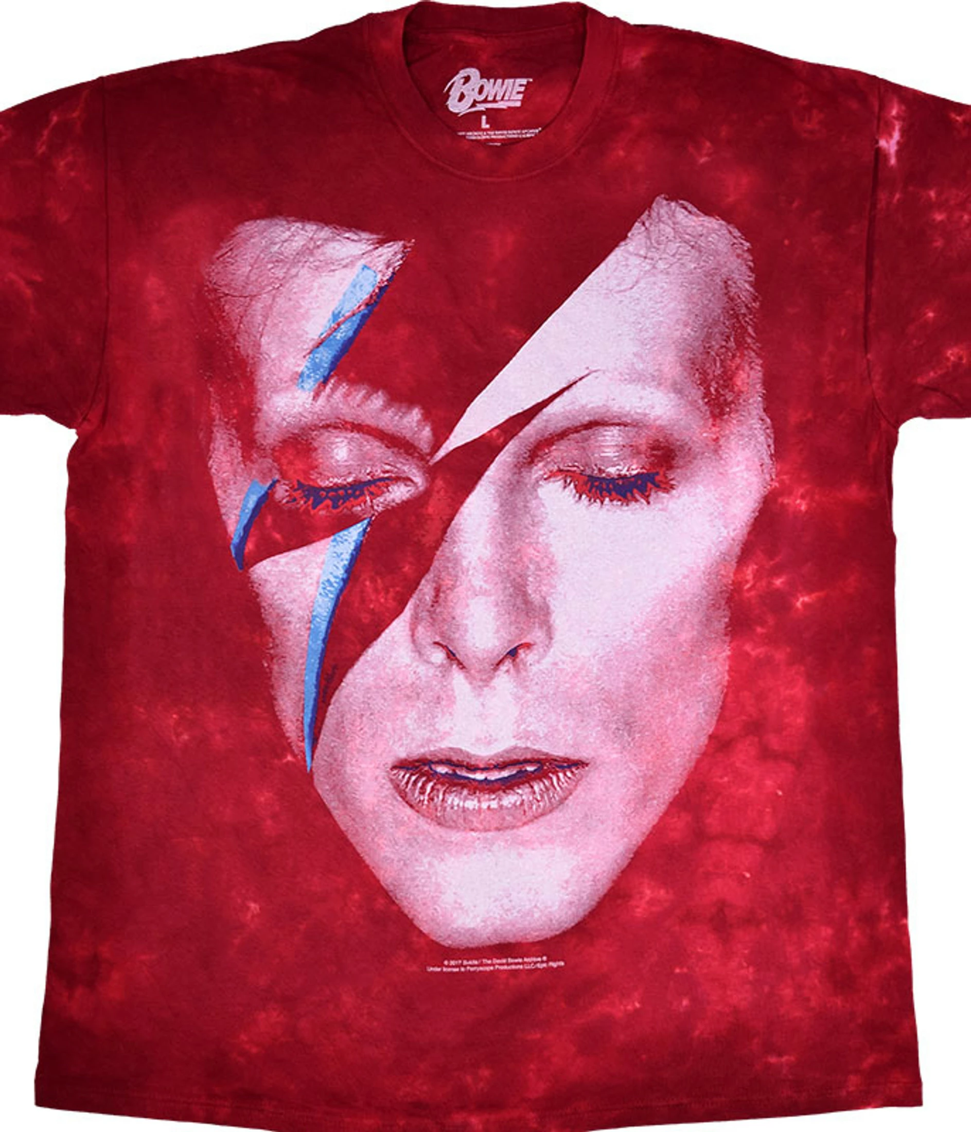 DAVID BOWIE Aladdin Sane Tie-Dye T-Shirt 3 DAVID BOWIE Aladdin Sane Tie-Dye T-Shirt