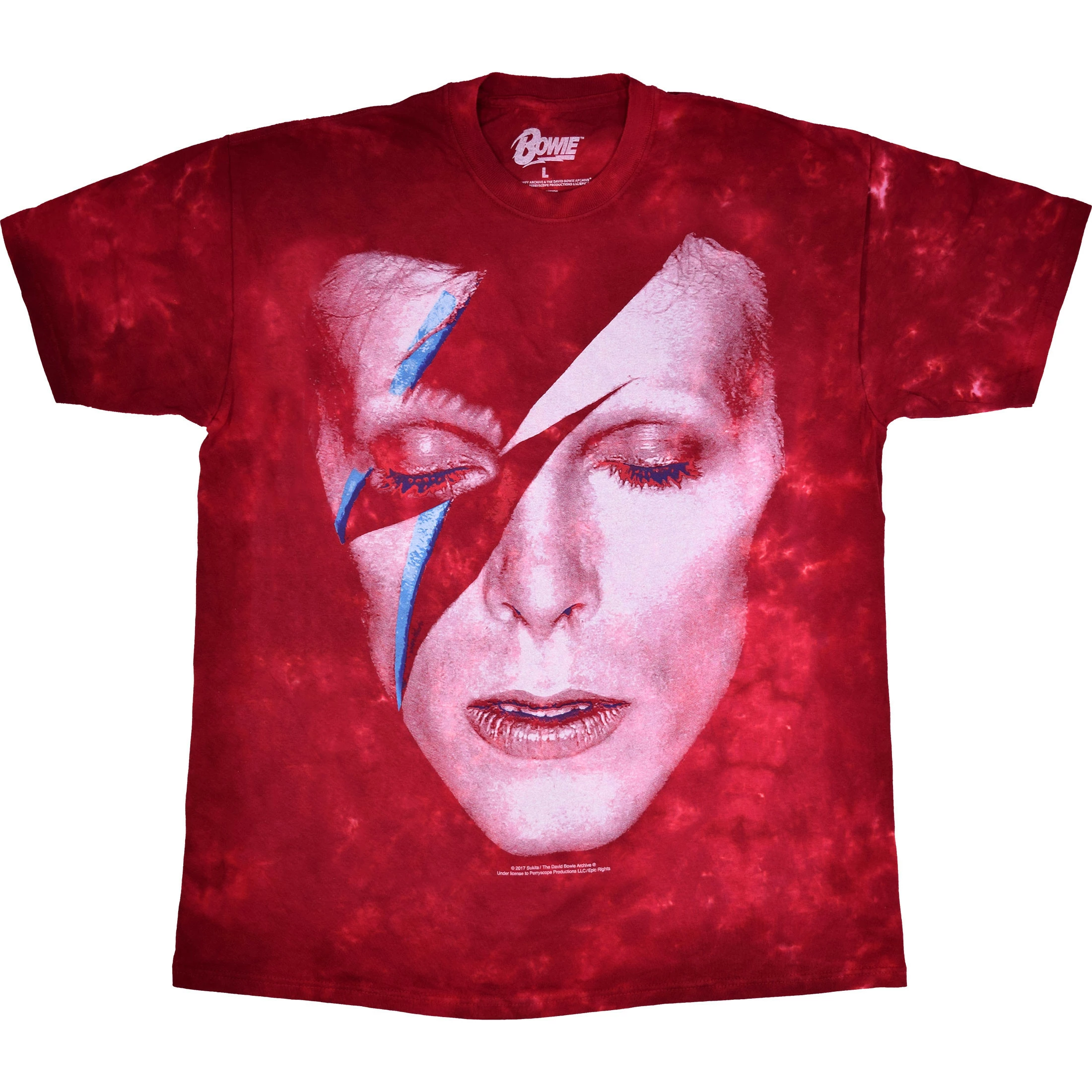 DAVID BOWIE Aladdin Sane Tie-Dye T-Shirt 4 DAVID BOWIE Aladdin Sane Tie-Dye T-Shirt - Image 2