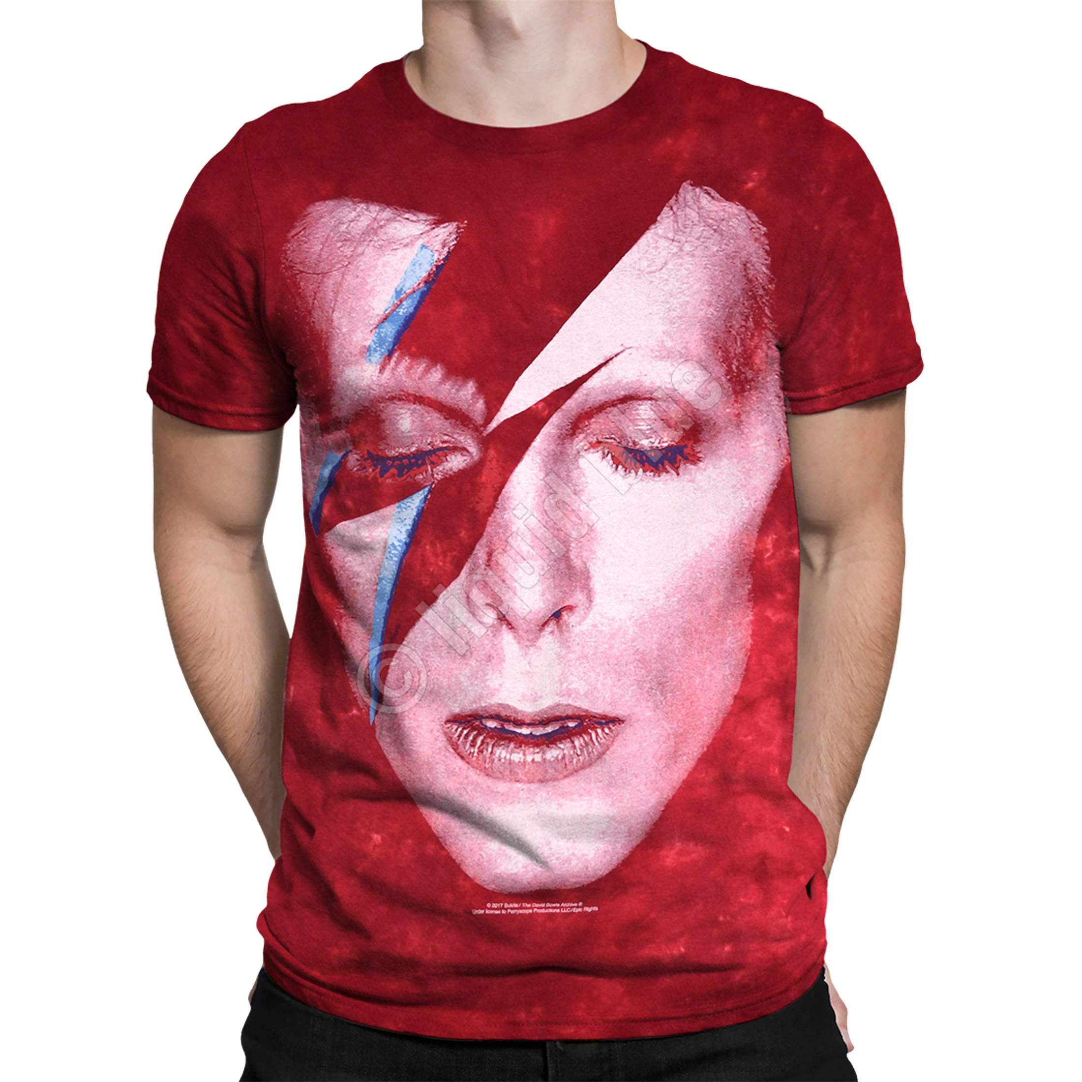 DAVID BOWIE Aladdin Sane Tie-Dye T-Shirt 5 DAVID BOWIE Aladdin Sane Tie-Dye T-Shirt - Image 3