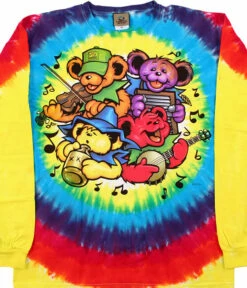 Bear Jamboree Tie-Dye Long Sleeve T-Shirt