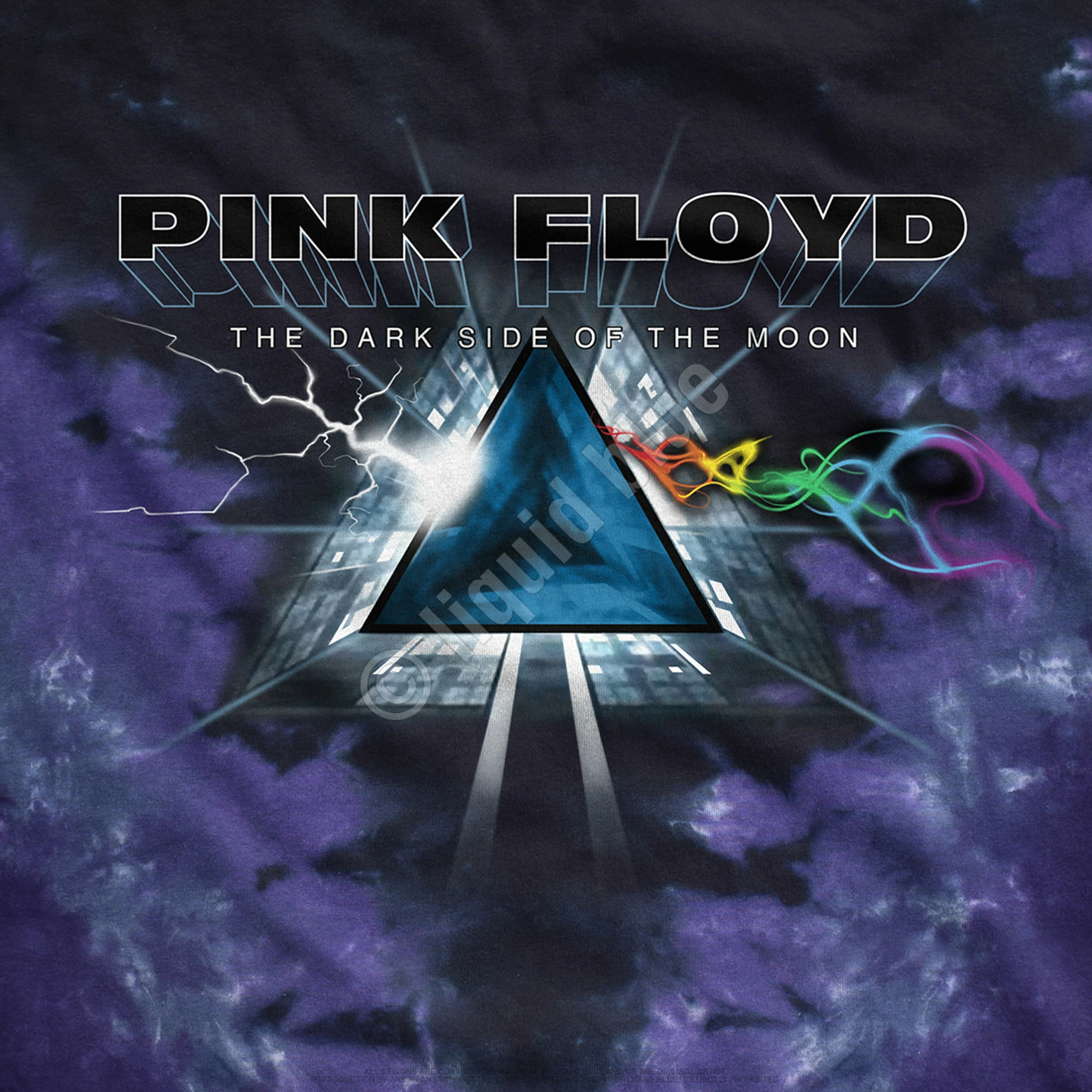 Pink Floyd Dark Side Vortex Tie-Dye Long Sleeve T-Shirt 6 Pink Floyd Dark Side Vortex Tie-Dye Long Sleeve T-Shirt - Image 4