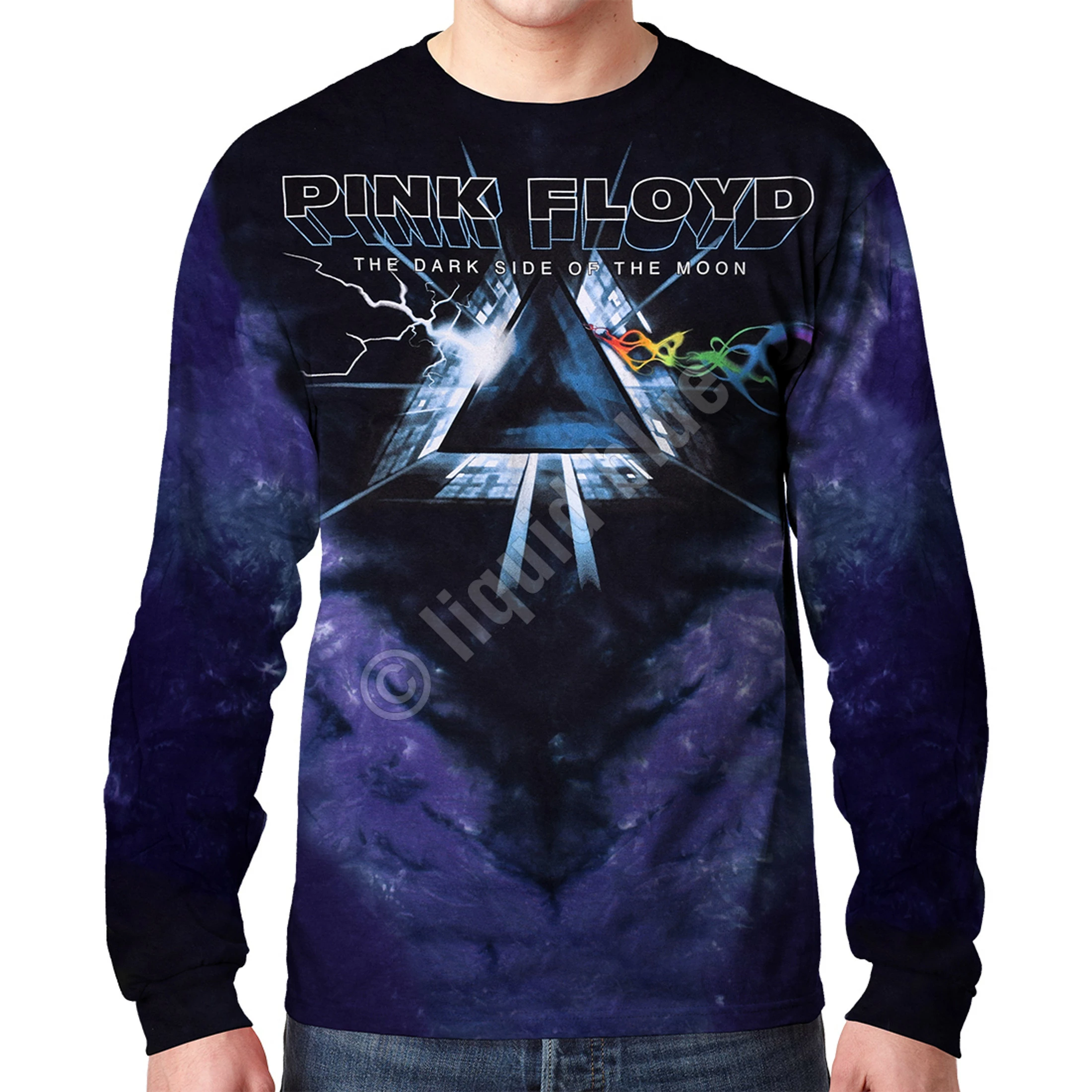 Pink Floyd Dark Side Vortex Tie-Dye Long Sleeve T-Shirt 4 Pink Floyd Dark Side Vortex Tie-Dye Long Sleeve T-Shirt - Image 2