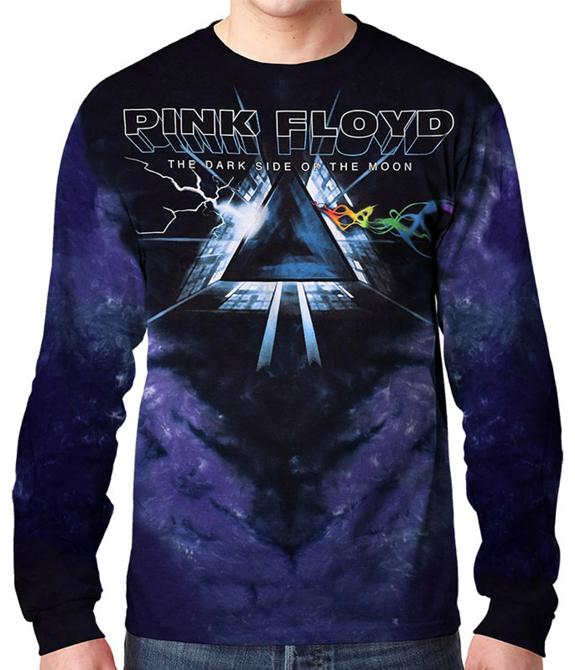Pink Floyd Dark Side Vortex Tie-Dye Long Sleeve T-Shirt 3 Pink Floyd Dark Side Vortex Tie-Dye Long Sleeve T-Shirt