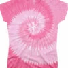 Pink Spiral Unprinted Juniors Long Length Tie-Dye T-Shirt -MLB Shop 13110f 80272.1569264485
