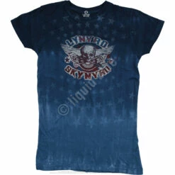Skynyrd Stars Tie-Dye Juniors Long Length T-Shirt -MLB Shop 13801Jf 32225.1402496250