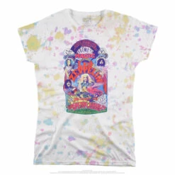 Electric Magic Juniors Tie-Dye Juniors Long Length T-Shirt -MLB Shop 13808f 21051.1488904377