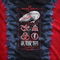 Uk Tour 1971 Tie-Dye Juniors Long Length T-Shirt -MLB Shop 13809f artwork 15154.1488904382