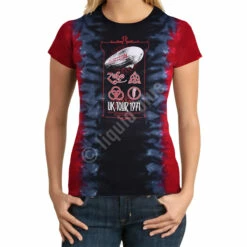 Uk Tour 1971 Tie-Dye Juniors Long Length T-Shirt -MLB Shop 13809f body 80746.1488904382