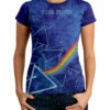 Pink Floyd Prisms Tie-Dye Juniors Long Length T-Shirt -MLB Shop 13974f body 00966.1569264486
