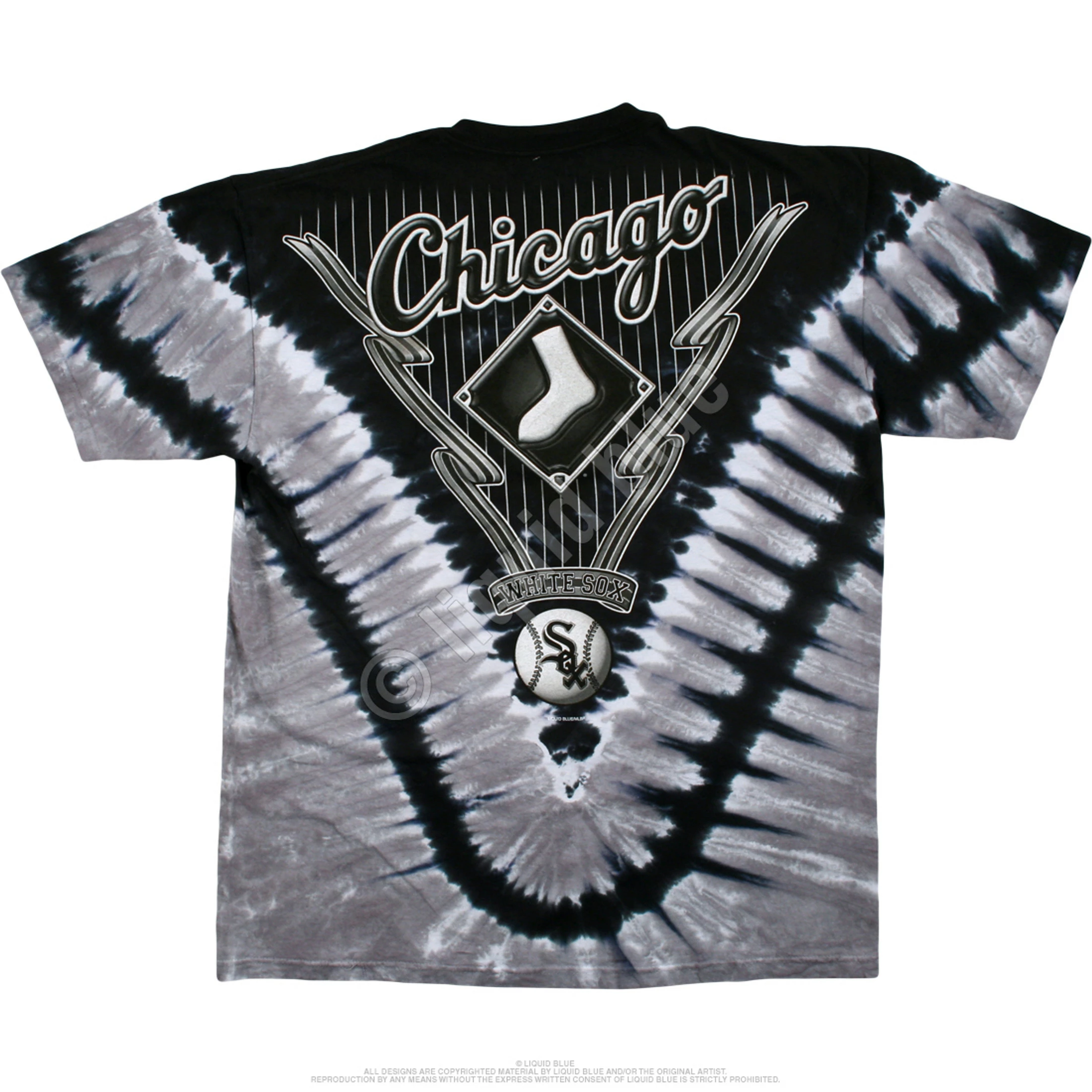 MLB Chicago White Sox V Tie-Dye T-Shirt 5 MLB Chicago White Sox V Tie-Dye T-Shirt - Image 3