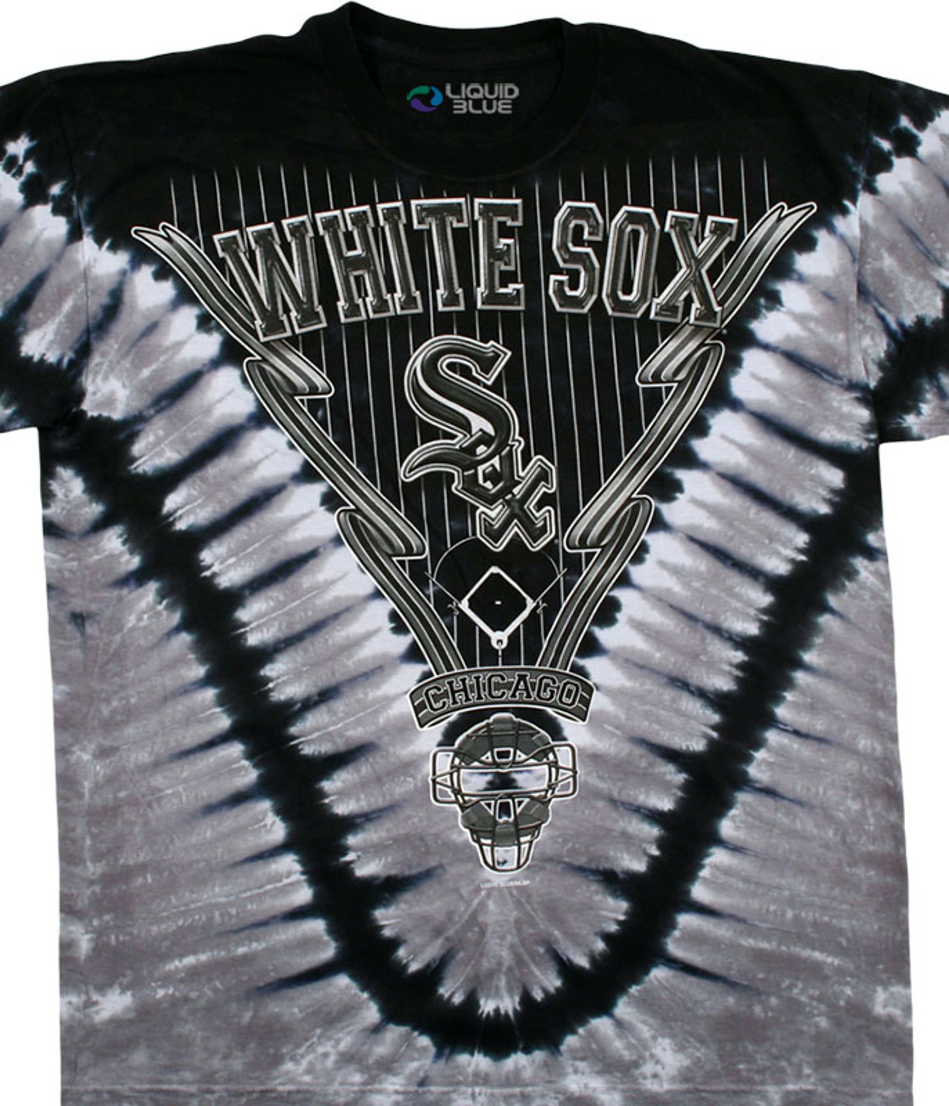 MLB Chicago White Sox V Tie-Dye T-Shirt 3 MLB Chicago White Sox V Tie-Dye T-Shirt