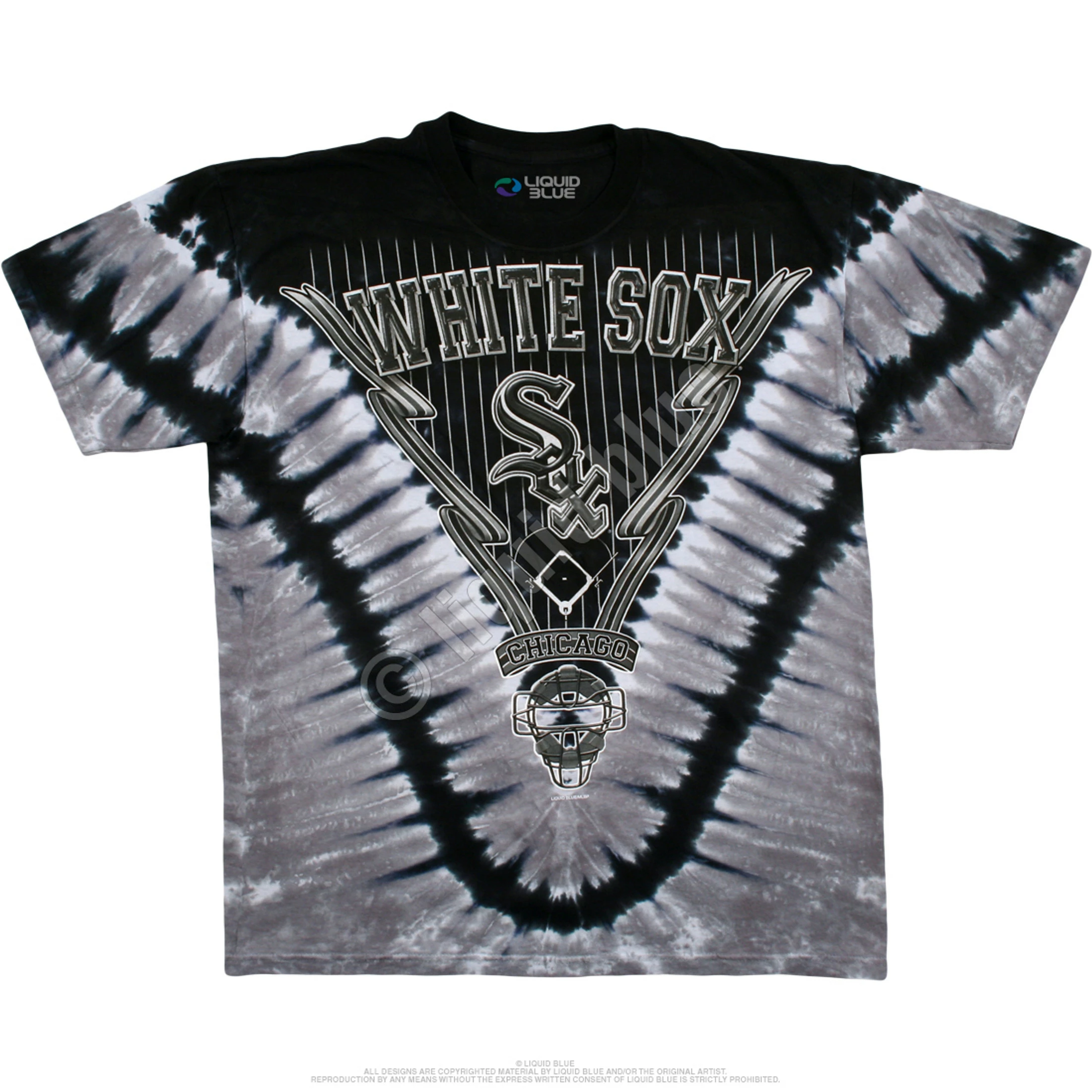 MLB Chicago White Sox V Tie-Dye T-Shirt 4 MLB Chicago White Sox V Tie-Dye T-Shirt - Image 2