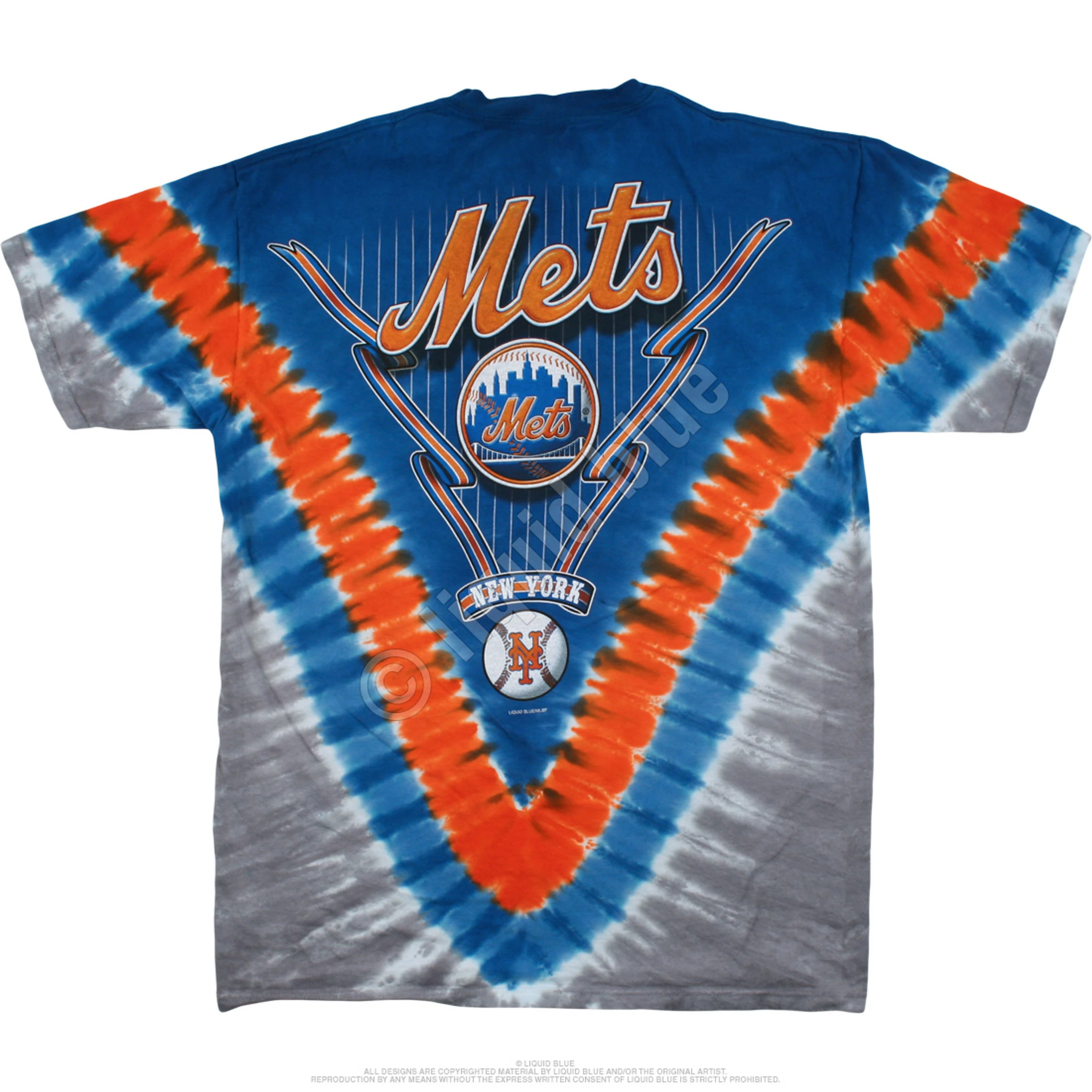 MLB New York Mets V Tie-Dye T-Shirt 5 MLB New York Mets V Tie-Dye T-Shirt - Image 3