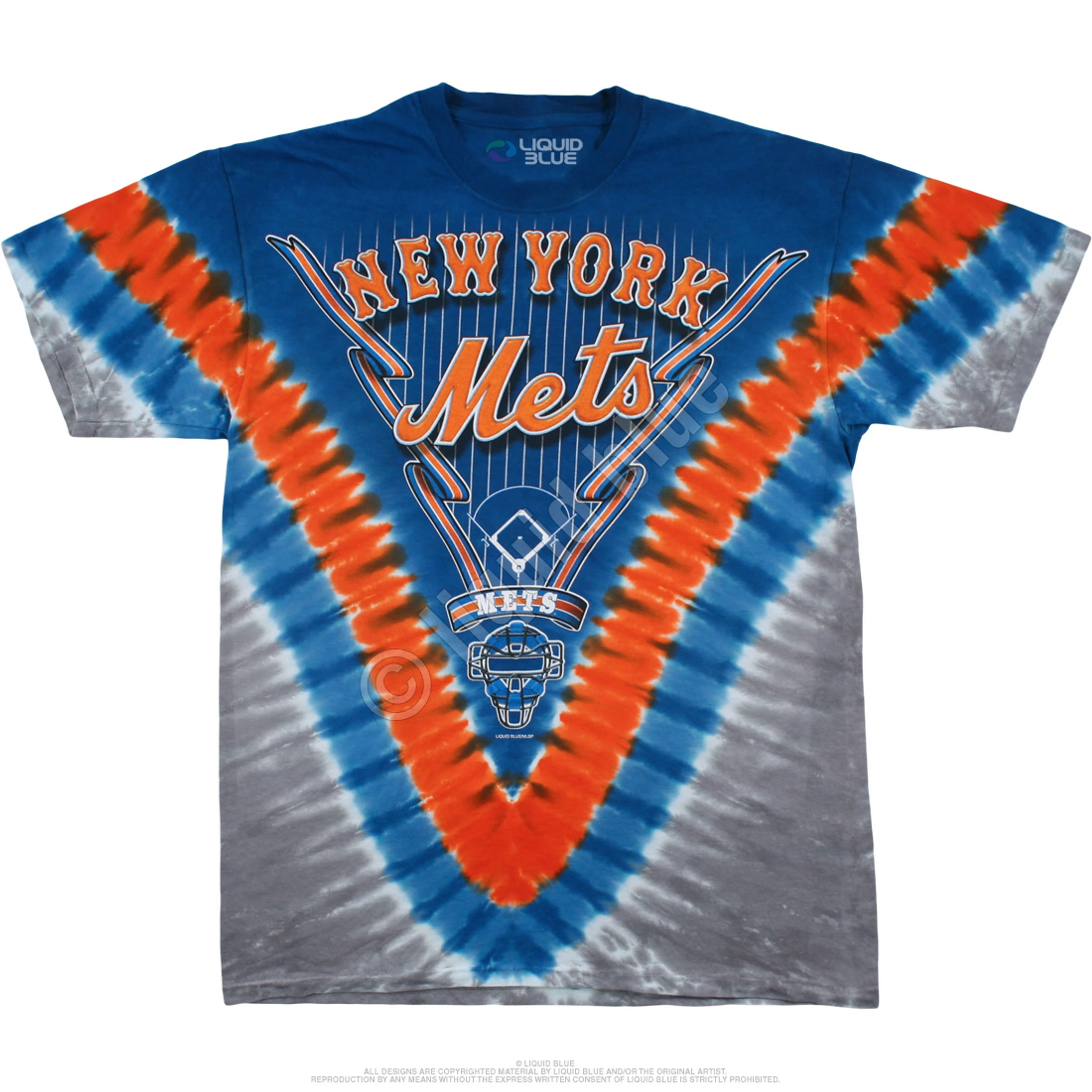 MLB New York Mets V Tie-Dye T-Shirt 4 MLB New York Mets V Tie-Dye T-Shirt - Image 2
