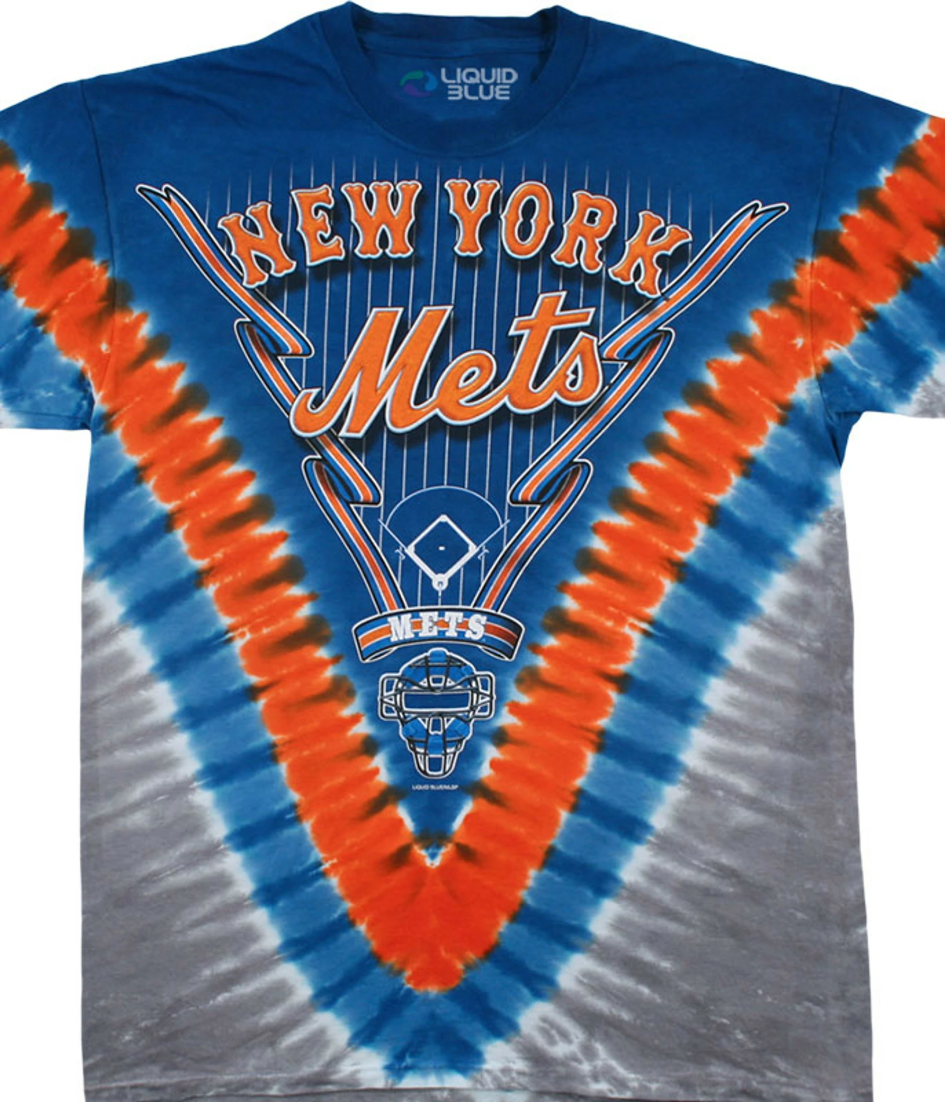 MLB New York Mets V Tie-Dye T-Shirt 3 MLB New York Mets V Tie-Dye T-Shirt