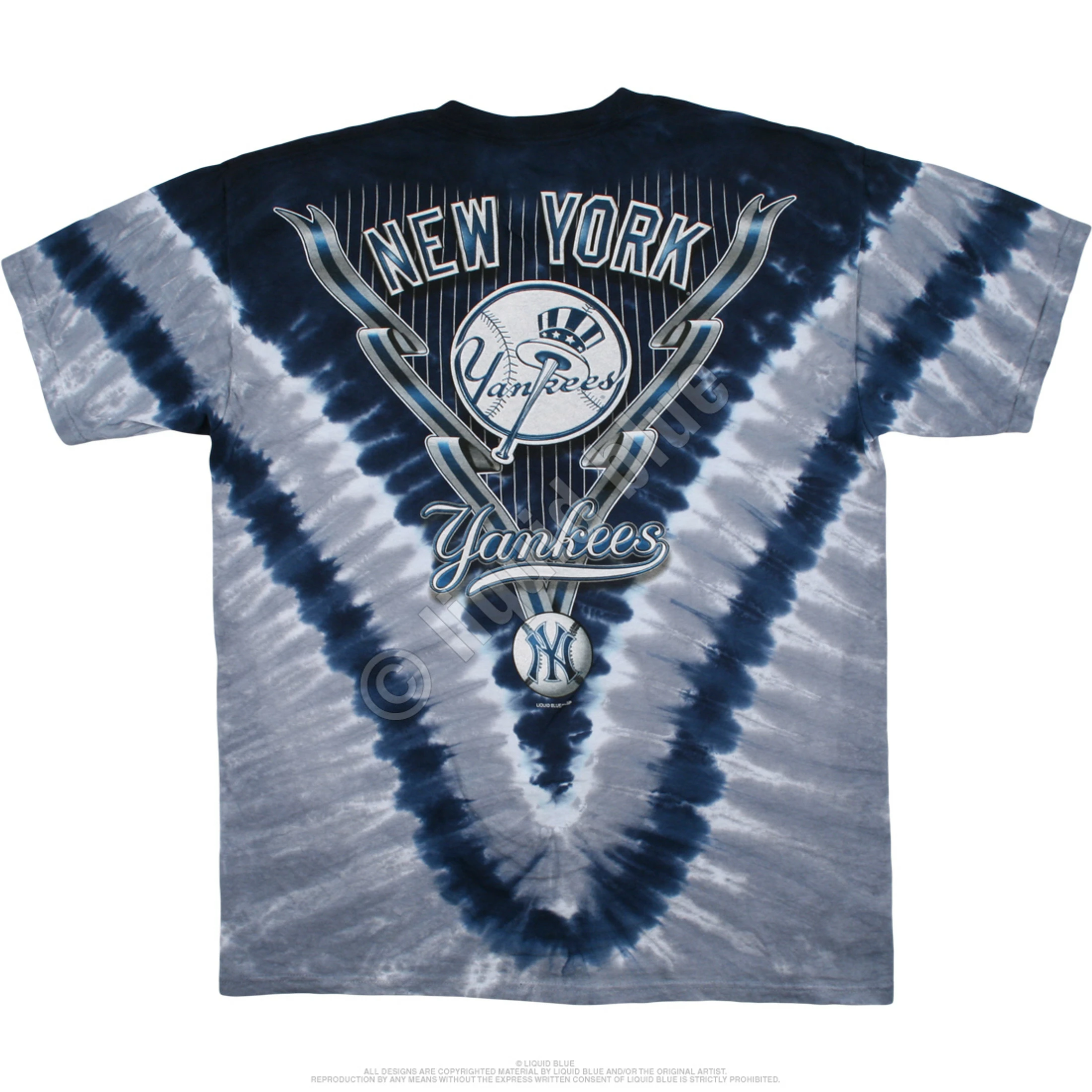 MLB New York Yankees V Tie-Dye T-Shirt 5 MLB New York Yankees V Tie-Dye T-Shirt - Image 3