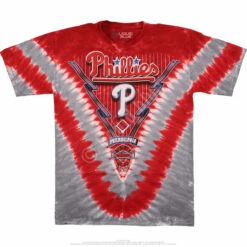 MLB Philadelphia Phillies V Tie-Dye T-Shirt -MLB Shop 19149f 59342.1426883542