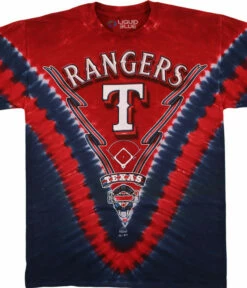MLB Texas Rangers V Tie-Dye T-Shirt