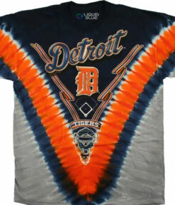 MLB Detroit Tigers V Tie-Dye T-Shirt