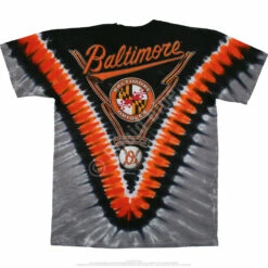 MLB Baltimore Orioles V Tie-Dye T-Shirt -MLB Shop 19170b 61906.1435763416