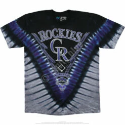 MLB Colorado Rockies V Tie-Dye T-Shirt -MLB Shop 19171f 10810.1424881981
