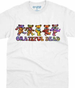Tie-Dye Bears White T-Shirt