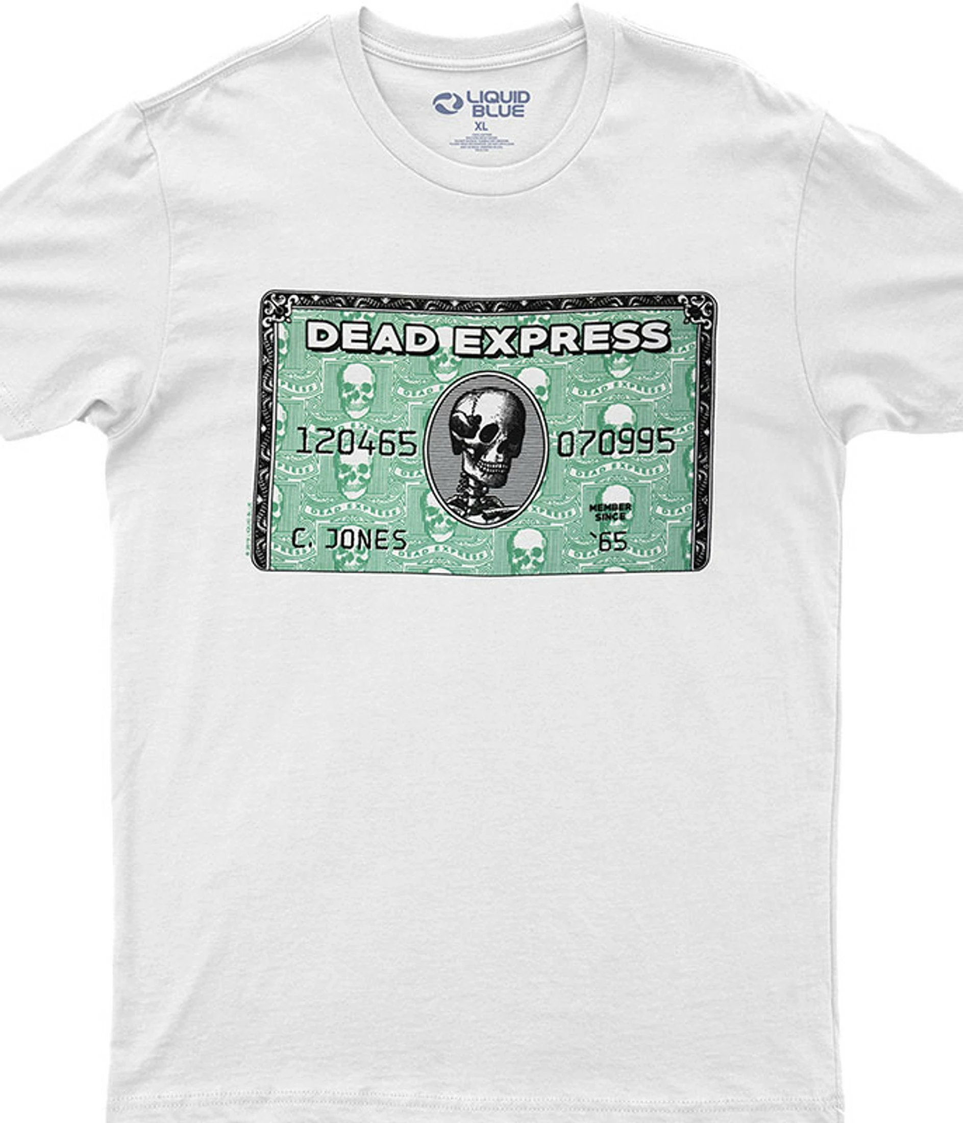 Dead Express White Athletic T-Shirt 3 Dead Express White Athletic T-Shirt