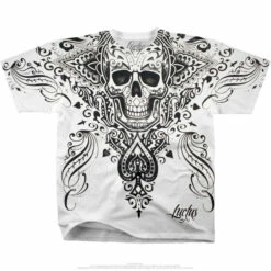 Spade Skull White Athletic T-Shirt -MLB Shop 21735f 43219.1458659422