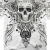 Spade Skull White Athletic T-Shirt -MLB Shop 21735f 93189.1569264493