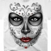 Heart Skull White Athletic T-Shirt -MLB Shop 21736f 13254.1569264493