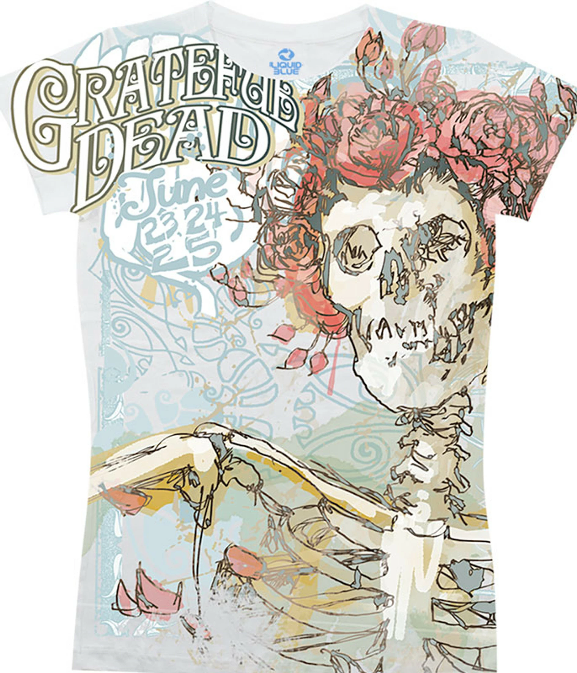 Classic Bertha White Juniors Long Length T-Shirt 3 Classic Bertha White Juniors Long Length T-Shirt