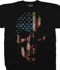 American Skull Black T-Shirt