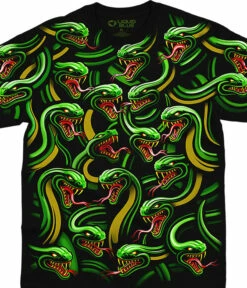 Snake Pile Black T-Shirt