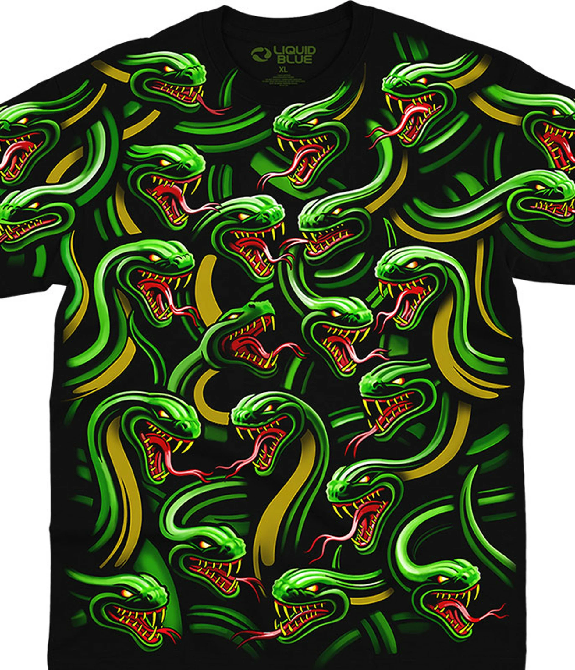 Snake Pile Black T-Shirt 3 Snake Pile Black T-Shirt