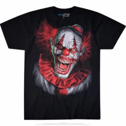 Scary Clown Black T-Shirt -MLB Shop 31215f 86275.1634318232