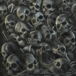 All Over Skulls Black T-Shirt -MLB Shop 31279f artwork 19115.1525885543