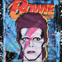 DAVID BOWIE Ziggy Havok Black T-Shirt -MLB Shop 31302f artwork 95342.1590184703