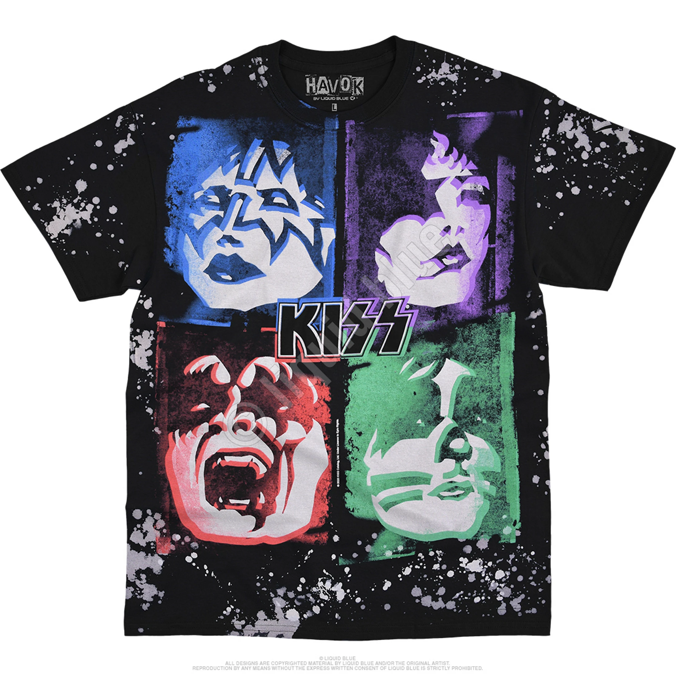 KISS Love Gun Havok Black T-Shirt 4 KISS Love Gun Havok Black T-Shirt - Image 2