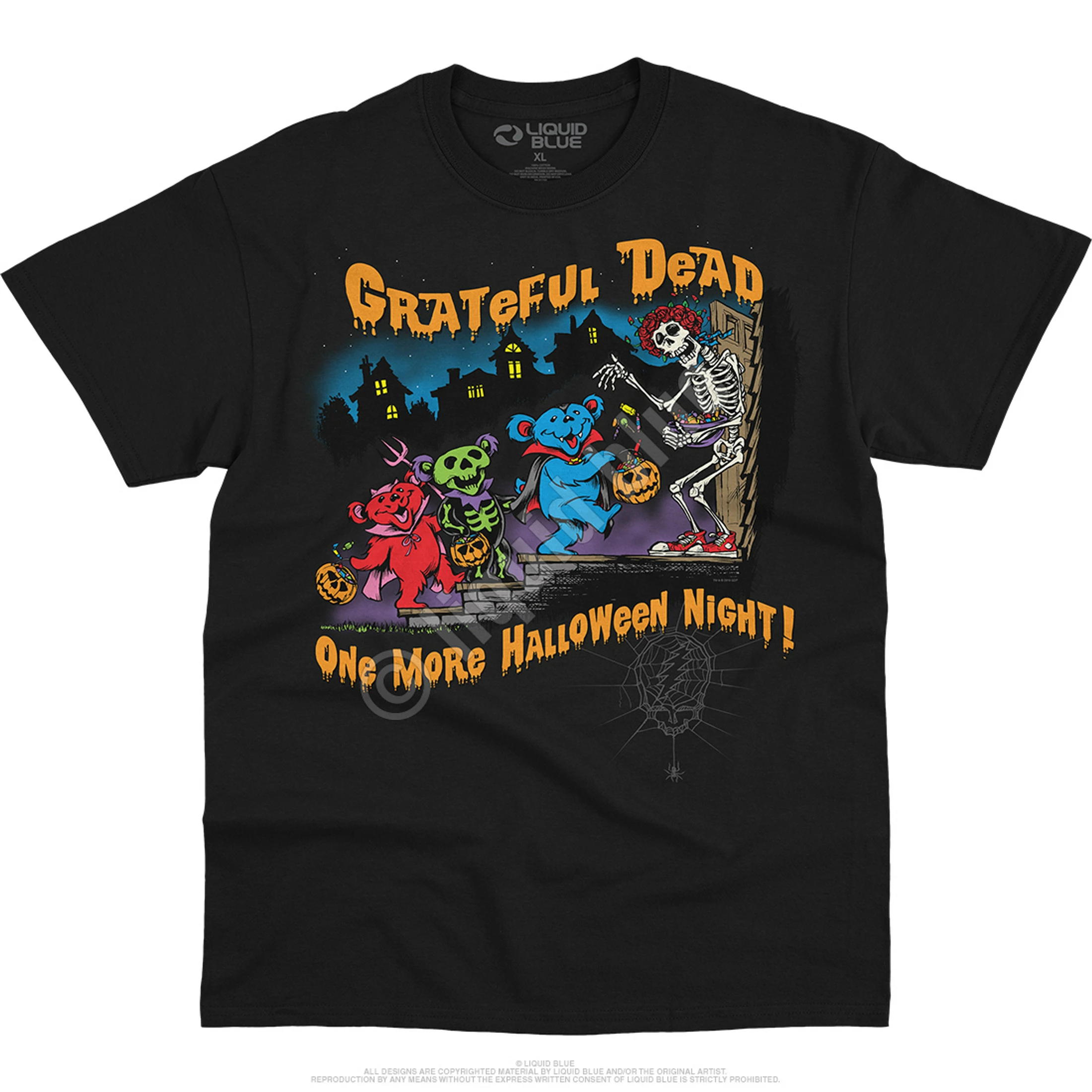 Halloween Night Black T-Shirt 4 Halloween Night Black T-Shirt - Image 2