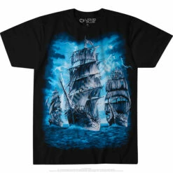 Pirate Ship Black T-Shirt -MLB Shop 31602f 18351.1566232690