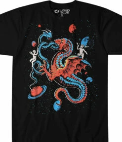 Celestial Dragons Black T-Shirt