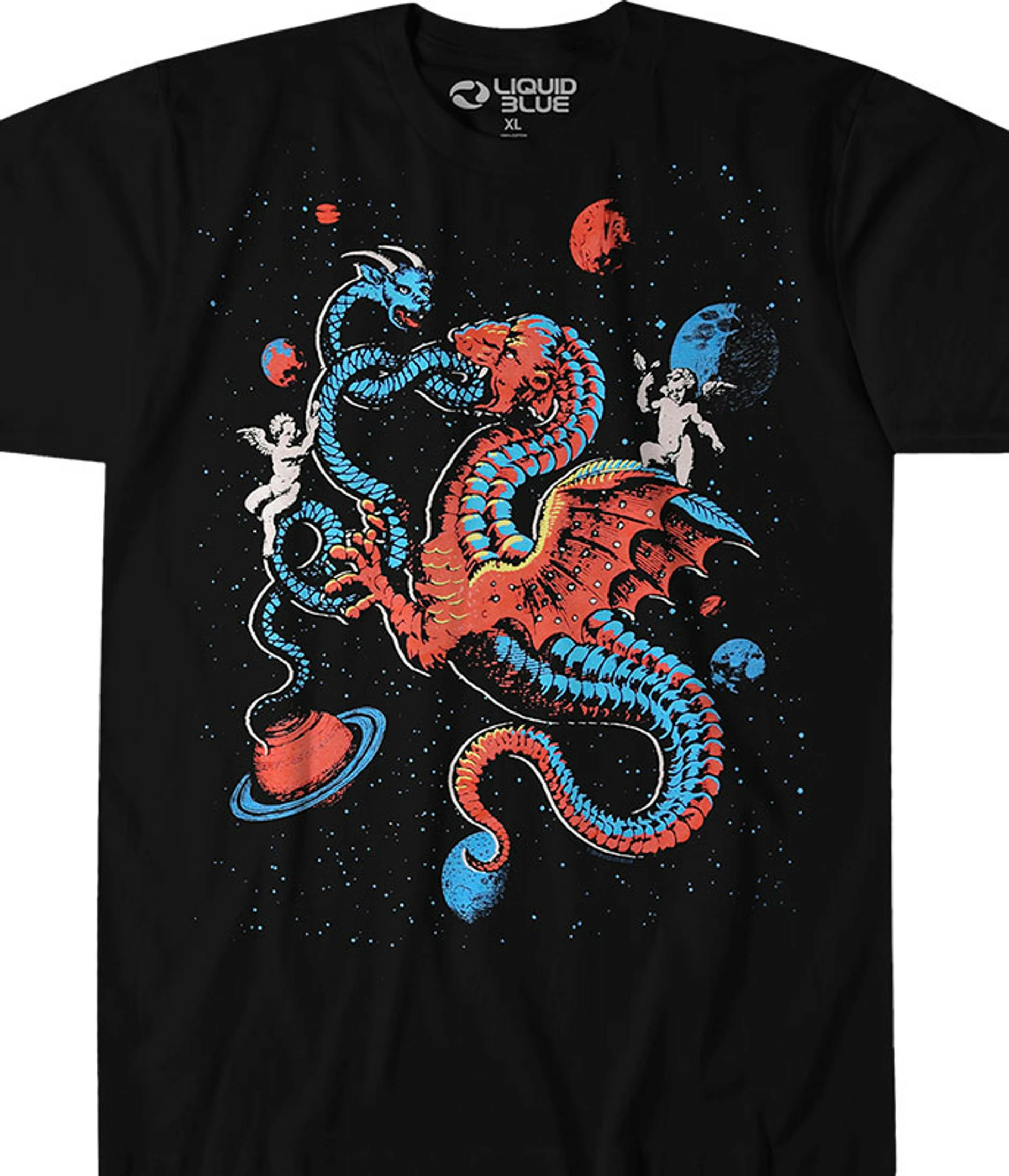 Celestial Dragons Black T-Shirt 3 Celestial Dragons Black T-Shirt