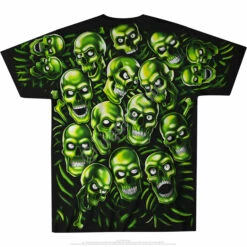 Skull Pile Green Black T-Shirt -MLB Shop 31733b 18688.1636994830