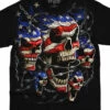 Patriotic Skulls Black T-Shirt -MLB Shop 31740f 08075.1655139906